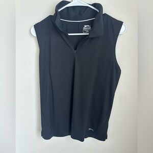 Slazenger black womens golf tank top